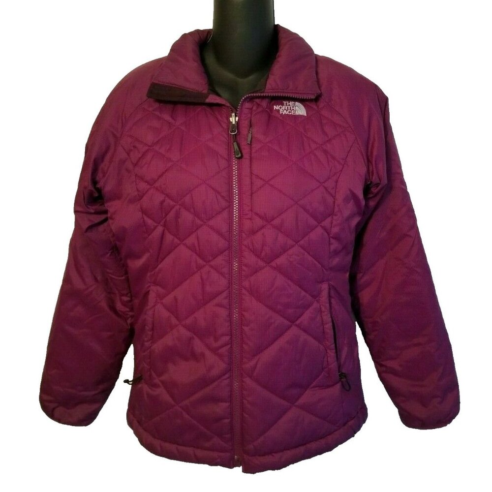 The North Face Womens Purple Primaloft‎ Quilted Puffer Jacket Size S Small